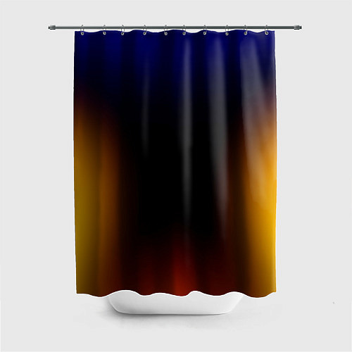 Шторка для ванной Color black red blue / 3D-принт – фото 1