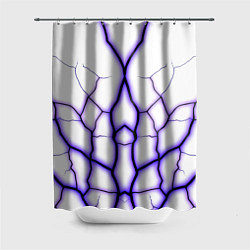 Шторка для ванной Color white purple