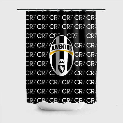 Шторка для ванной Juventus sport pattern / 3D-принт – фото 1