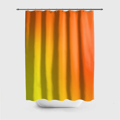 Шторка для ванной Color orange red / 3D-принт – фото 1