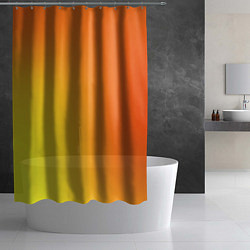 Шторка для душа Color orange red, цвет: 3D-принт — фото 2
