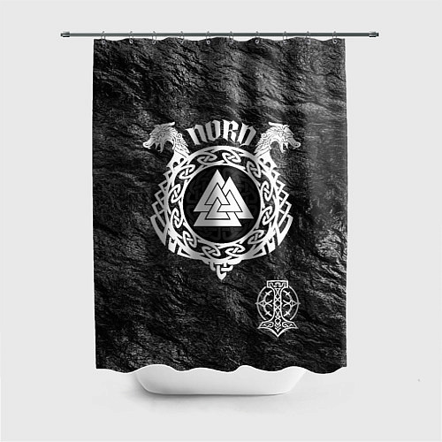 Шторка для ванной Символ валькнут / 3D-принт – фото 1