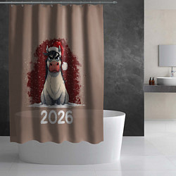 Шторка для душа Сердитая лошадка 2026, цвет: 3D-принт — фото 2