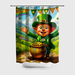 Шторка для ванной Лепрекон у горшка с золотом
