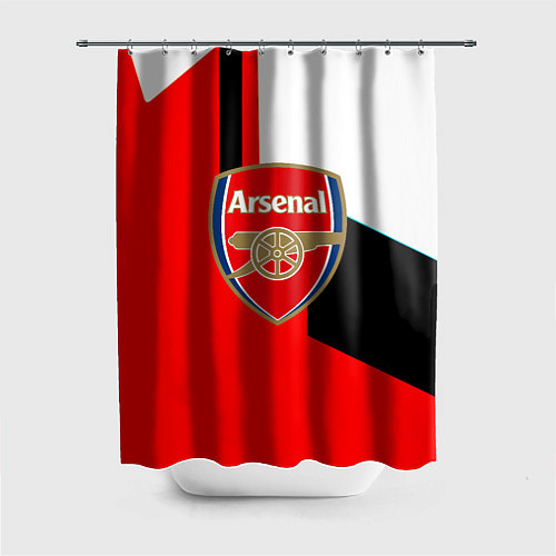 Шторка для ванной Арсенал геометрия спорт / 3D-принт – фото 1
