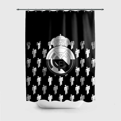 Шторка для ванной Реал Мадрид люди краски / 3D-принт – фото 1