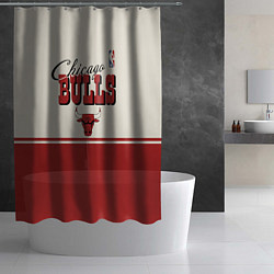 Шторка для душа NBA Chicago Bulls vintage, цвет: 3D-принт — фото 2