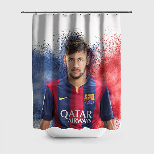 Шторка для ванной Neymar FCB / 3D-принт – фото 1