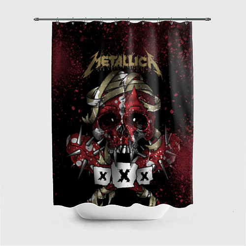 Шторка для ванной Metallica: XXX / 3D-принт – фото 1