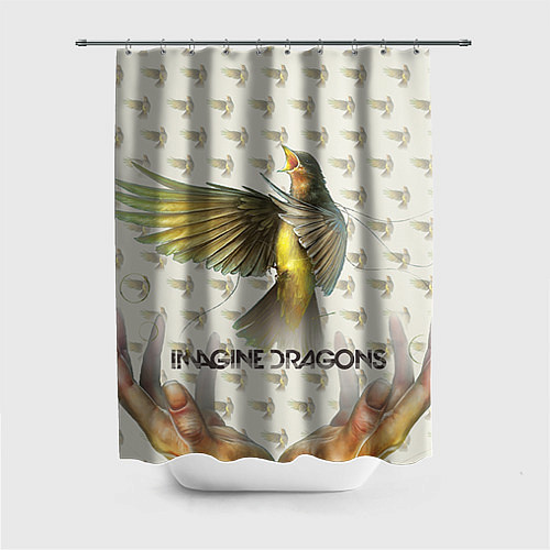 Шторка для ванной Imagine Dragons: Fly / 3D-принт – фото 1