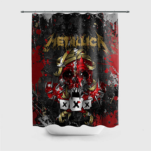 Шторка для ванной Metallica XXX / 3D-принт – фото 1