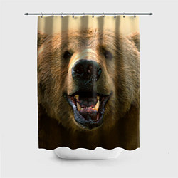 Шторка для ванной Взгляд медведя