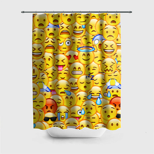 Шторка для ванной Emoji / 3D-принт – фото 1