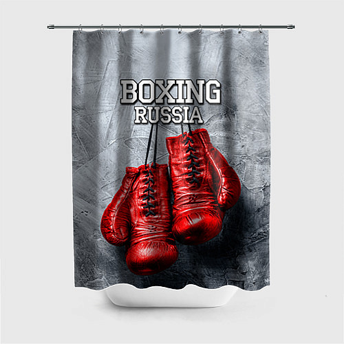 Шторка для ванной Boxing Russia / 3D-принт – фото 1