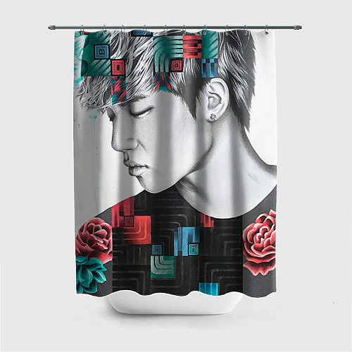 Шторка для ванной Big Bang Geometry / 3D-принт – фото 1