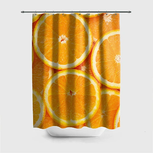 Шторка для ванной Апельсин / 3D-принт – фото 1