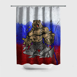 Шторка для ванной Русский медведь