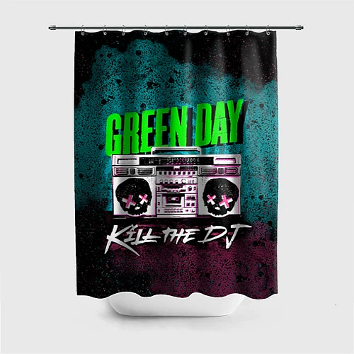 Шторка для ванной Green Day: Kill the DJ / 3D-принт – фото 1