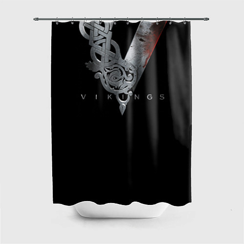 Шторка для ванной Vikings Emblem / 3D-принт – фото 1
