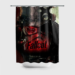 Шторка для ванной Fallout Red