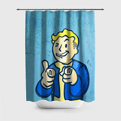 Шторка для душа Fallout: It's okey, цвет: 3D-принт