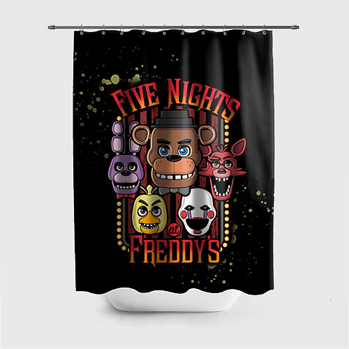Шторка для ванной Five Nights At Freddy's / 3D-принт – фото 1