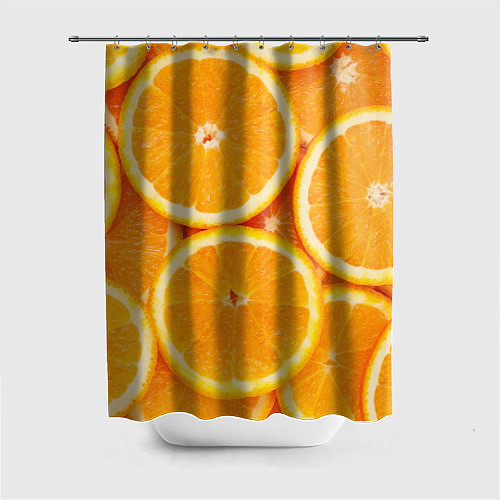 Шторка для ванной Апельсинчик / 3D-принт – фото 1