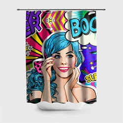 Шторка для ванной Pop art