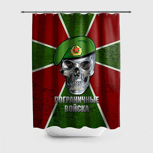 Шторка для ванной Череп: Пограничные войска / 3D-принт – фото 1