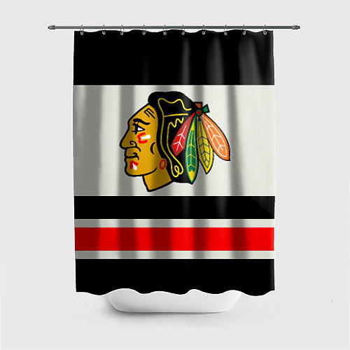 Шторка для ванной Chicago Blackhawks / 3D-принт – фото 1