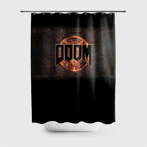 Шторка для ванной DOOM Fire / 3D-принт – фото 1