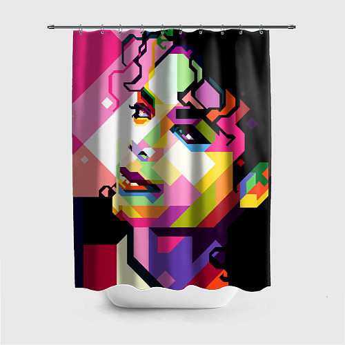 Шторка для ванной Michael Jackson Art / 3D-принт – фото 1