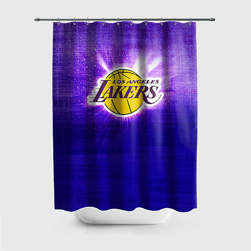 Шторка для ванной Los Angeles Lakers / 3D-принт – фото 1