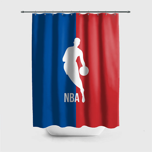 Шторка для ванной Эмблема NBA / 3D-принт – фото 1