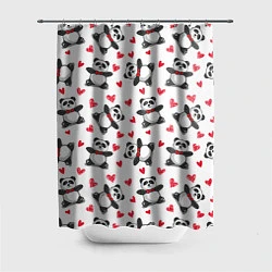 Шторка для ванной Любимые панды