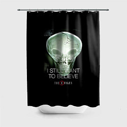 Шторка для ванной X-files: Alien skull