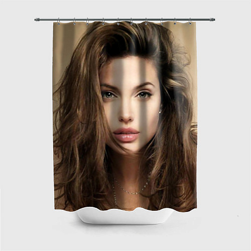 Шторка для ванной Анжелина Джоли / 3D-принт – фото 1