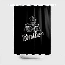Шторка для душа Smile, цвет: 3D-принт