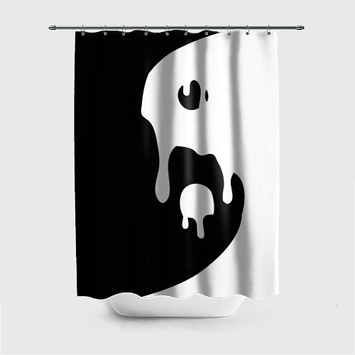 Шторка для ванной Инь Янь / 3D-принт – фото 1