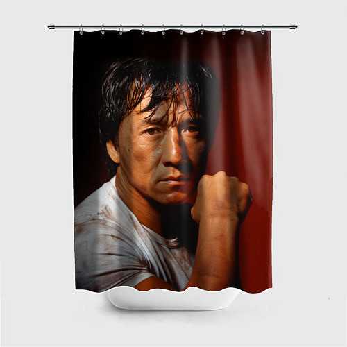 Шторка для ванной Джеки Чан / 3D-принт – фото 1