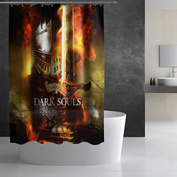 Шторка для душа Dark Souls War, цвет: 3D-принт — фото 2