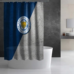 Шторка для душа Leicester City FC, цвет: 3D-принт — фото 2
