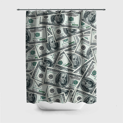 Шторка для ванной Банкноты / 3D-принт – фото 1