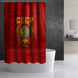 Шторка для душа СССР, цвет: 3D-принт — фото 2