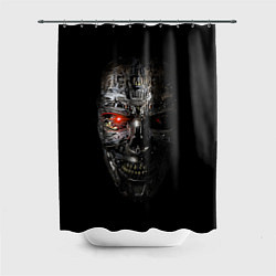 Шторка для душа Terminator Skull, цвет: 3D-принт