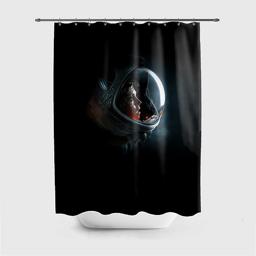 Шторка для ванной Aliens Astronaut / 3D-принт – фото 1