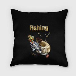 Подушка квадратная Gold Fishing