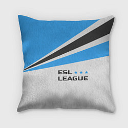 Подушка квадратная ESL league, цвет: 3D-принт
