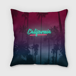 Подушка квадратная California, цвет: 3D-принт