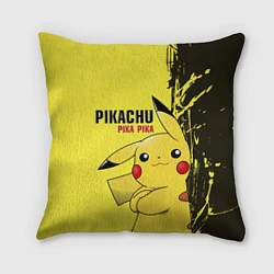 Подушка квадратная Pikachu Pika Pika, цвет: 3D-принт